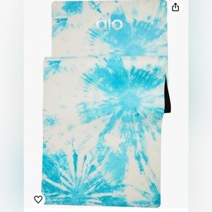Alo Bright Aqua Tie Dye Yoga Mat NWT